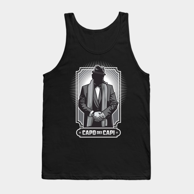 Character Metaphor- Mafia Mobster Capo dei Capi 2.0 Tank Top by Vector-Artist